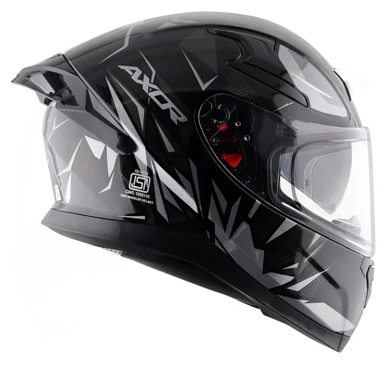AXOR Apex Hunter Black Grey Full Face Helmet