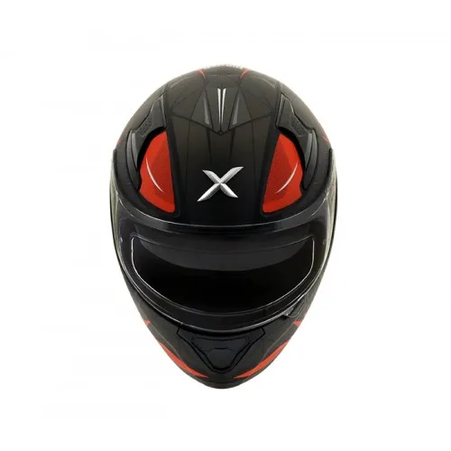 AXOR Apex Hunter Dull Black Orange Full Face Helmet