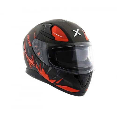 AXOR Apex Hunter Dull Black Orange Full Face Helmet