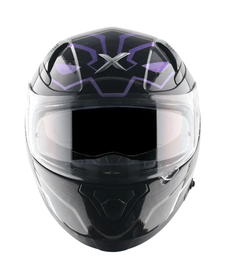 AXOR Apex Marvel Black Panther Purple Full Face Helmet