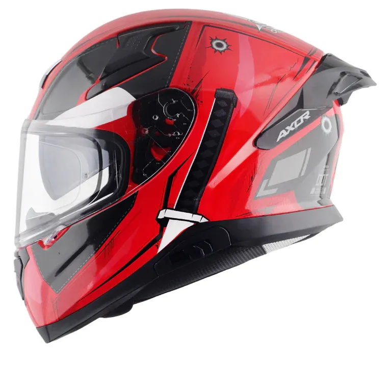 AXOR Apex Marvel Deadpool Dull Red Black Full Face Helmet