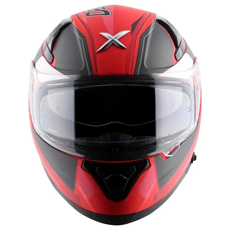 AXOR Apex Mravel Deadpool Dull Red Black Full Face Helmet