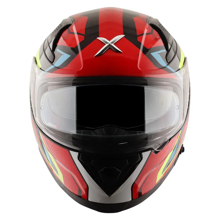 AXOR Apex Road Trip Black Green Red Full Face Helmet