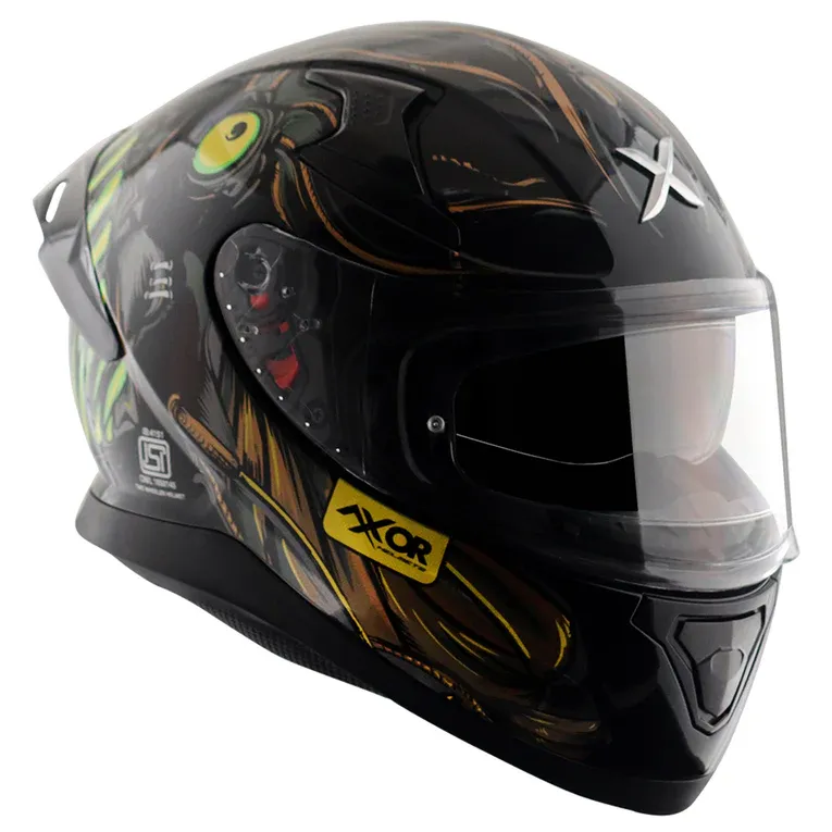 AXOR Apex Seadevil Black Gold Full Face Helmet