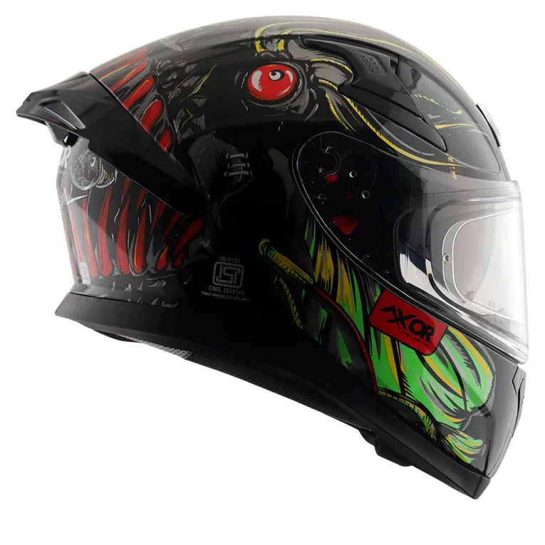 AXOR Apex Seadevil Black Red Full Face Helmet