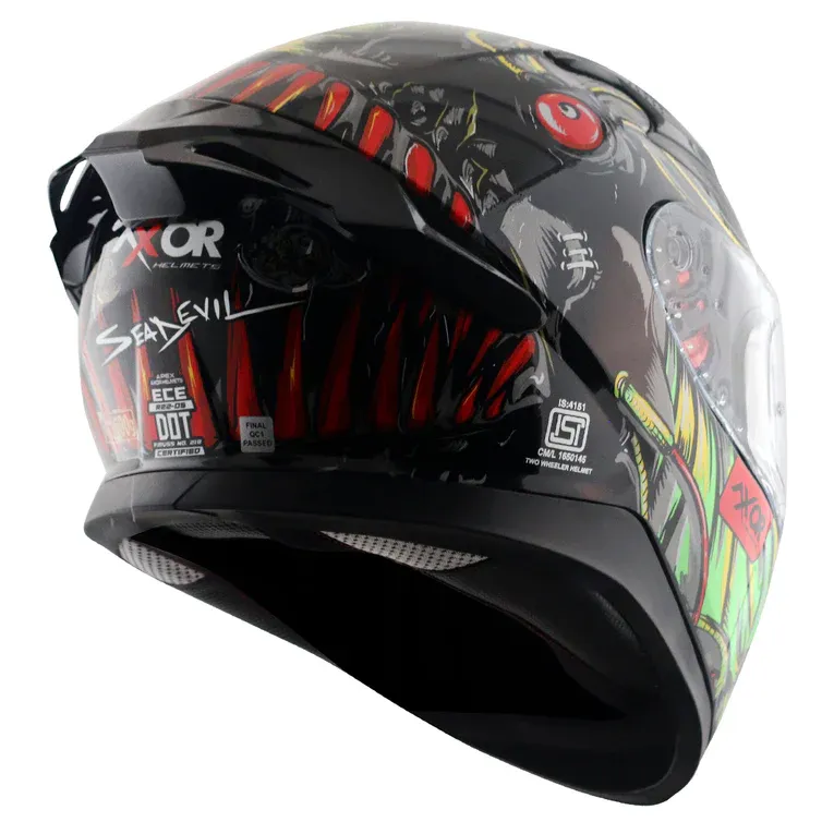 AXOR Apex Seadevil Black Red Full Face Helmet