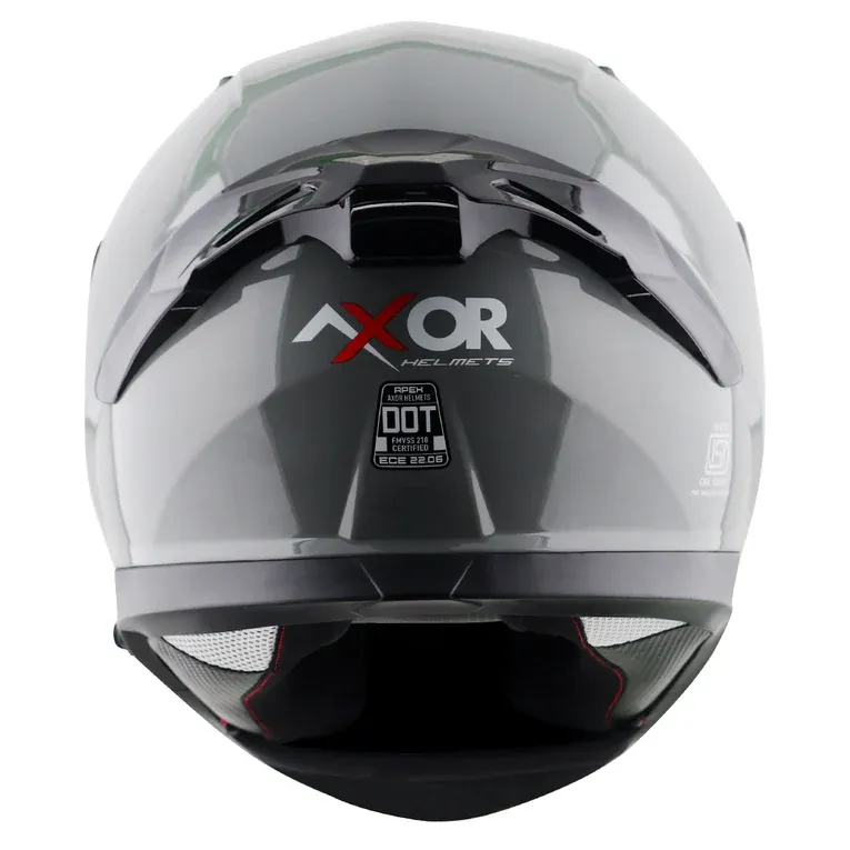 AXOR Apex Solid Cool Grey Full Face Helmet