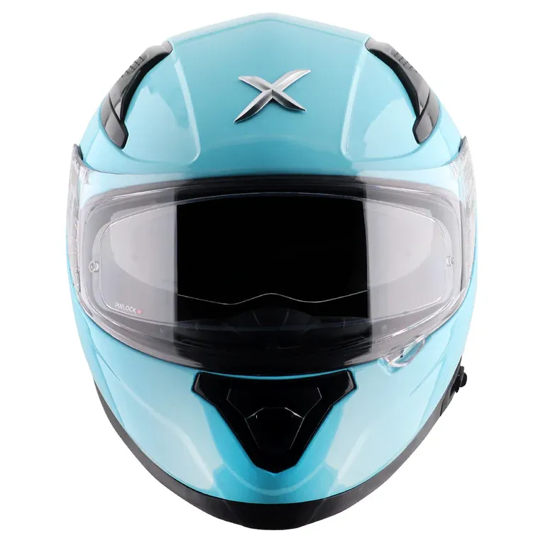 AXOR Apex Solid Hex Blue Full Face Helmet