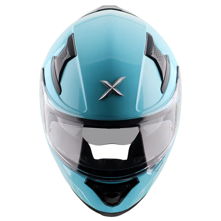 AXOR Apex Solid Hex Blue Full Face Helmet