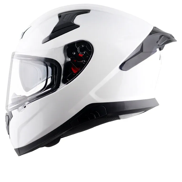 AXOR Apex Solid White Full Face Helmet