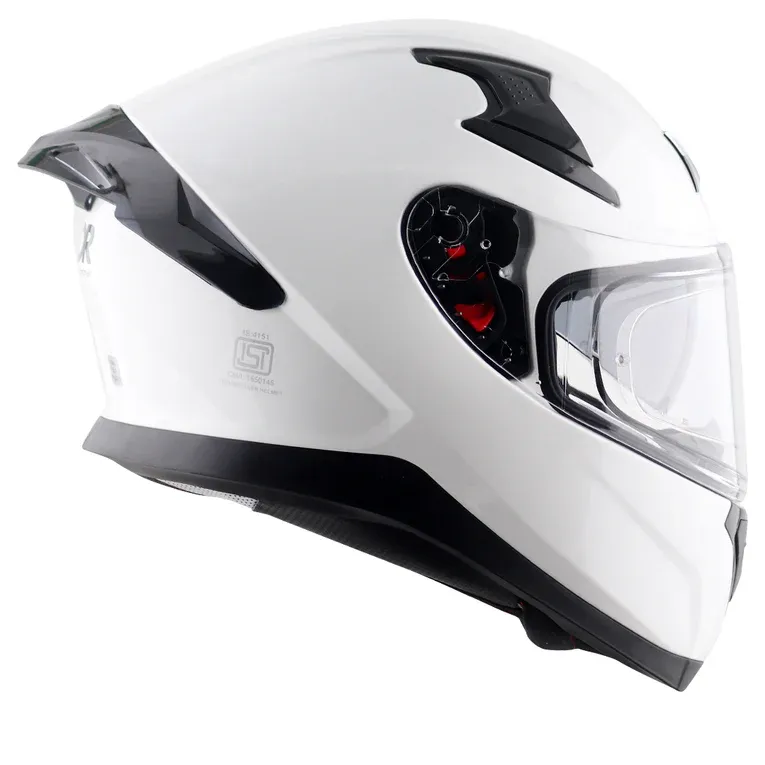 AXOR Apex Solid White Full Face Helmet