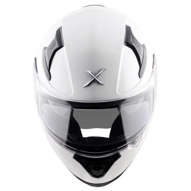 AXOR Apex Solid White Full Face Helmet