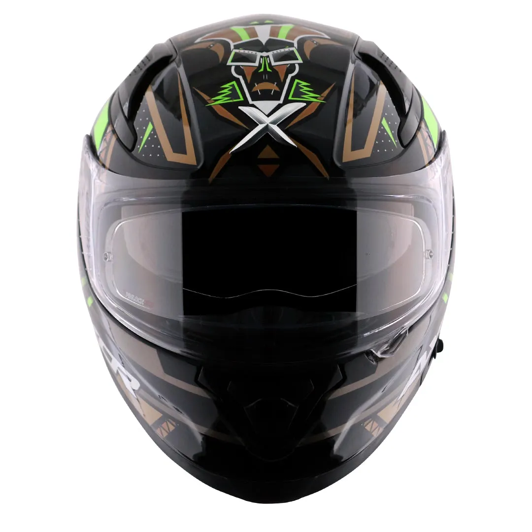 AXOR Apex Tiki Black Gold Full Face Helmet