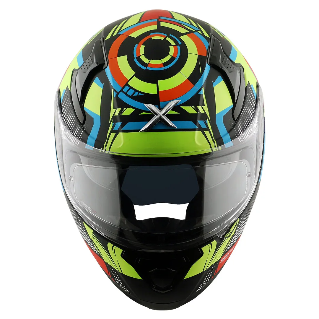 AXOR Apex Vivid Dull Black Neon Yellow Full Face Helmet
