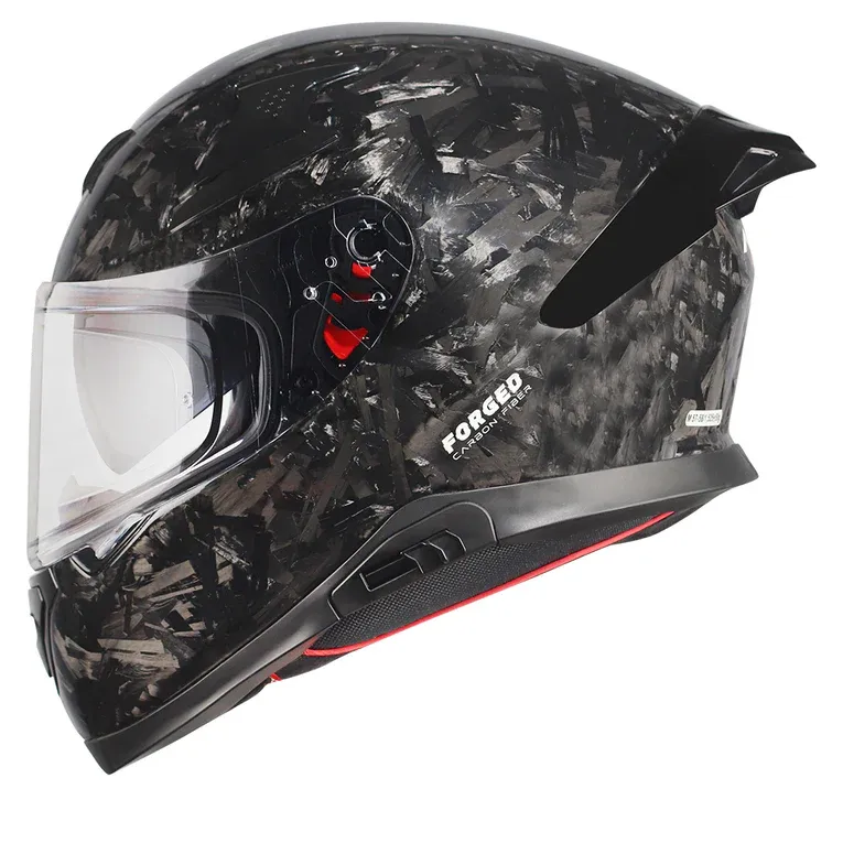 AXOR Apex Forged Carbon Solid Black Full Face Helmet