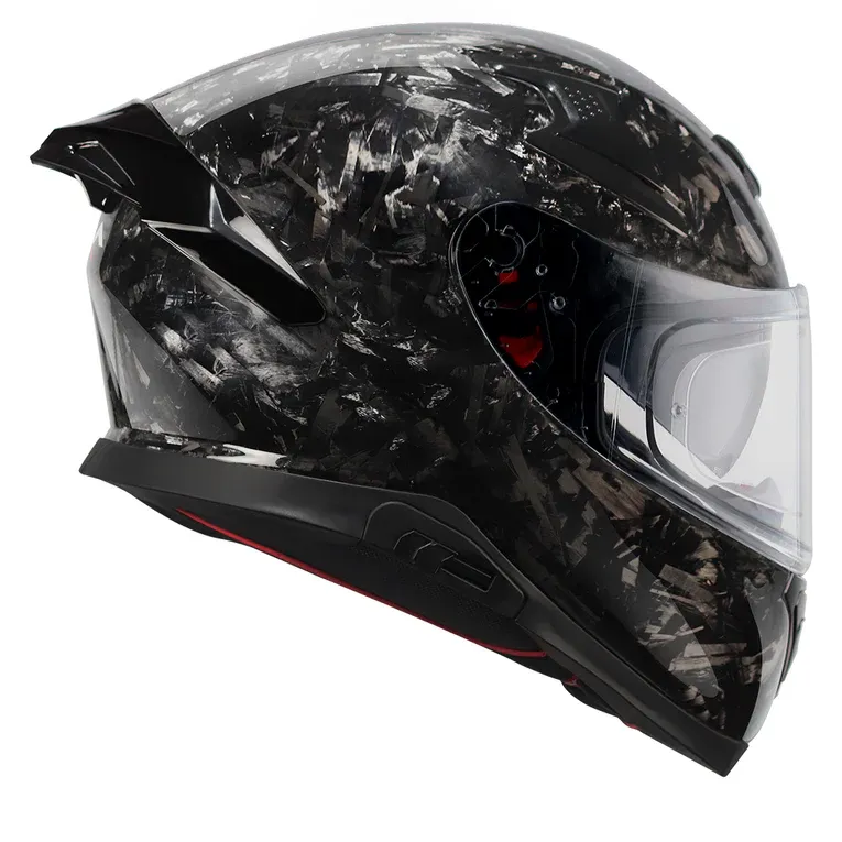 AXOR Apex Forged Carbon Solid Black Full Face Helmet