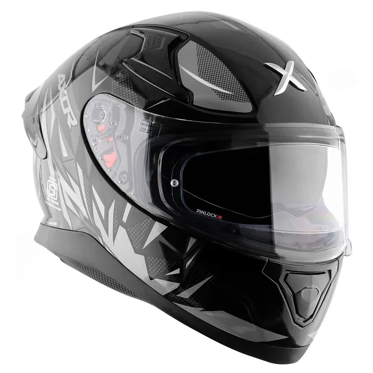 Axor Apex Hunter Dull Black Gray Full Face Helmet