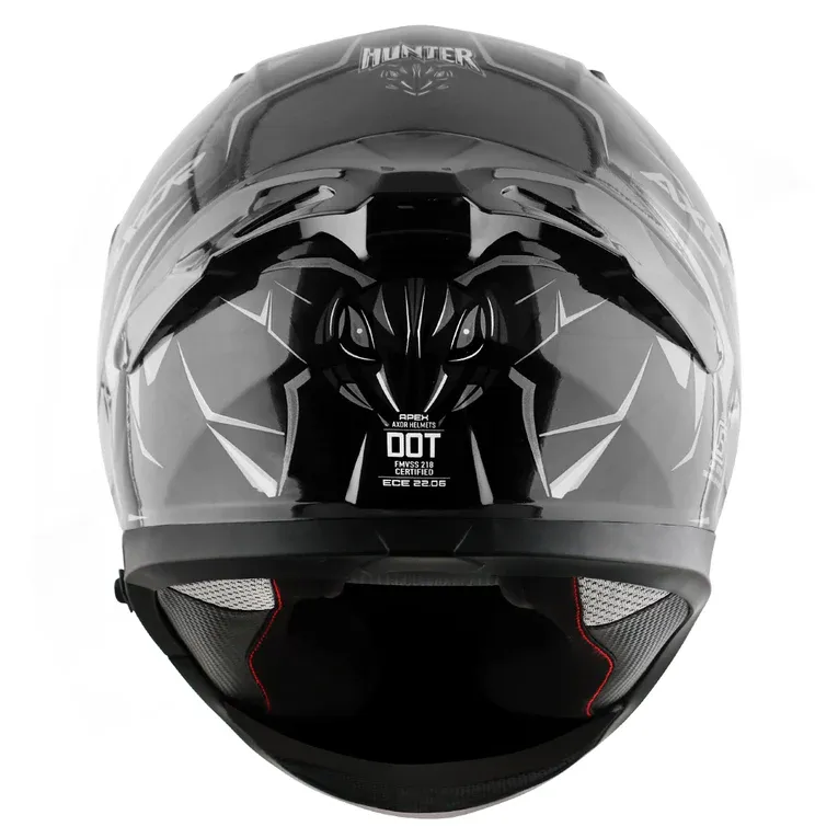 Axor Apex Hunter Dull Black Gray Full Face Helmet