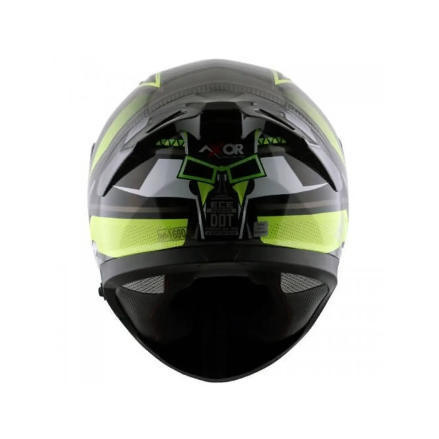 AXOR Apex Tikki Black Neon Yellow Full Face Helmet