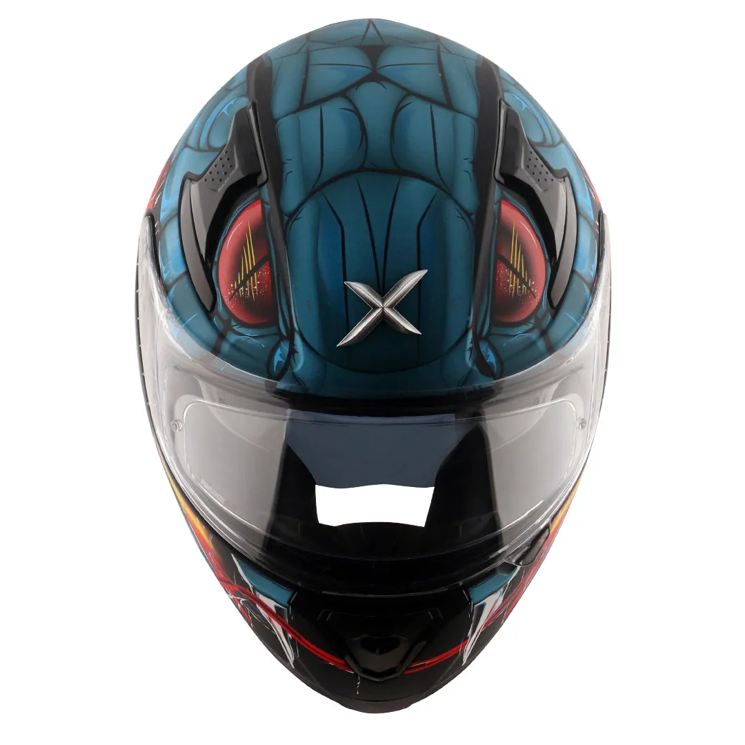 AXOR Apex Venomous Dull Balck M Blue Full Face Helmet