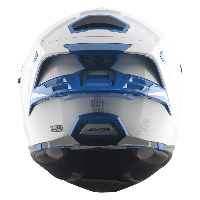 Axor Brutale Corsa White Blue Full Face Helmet