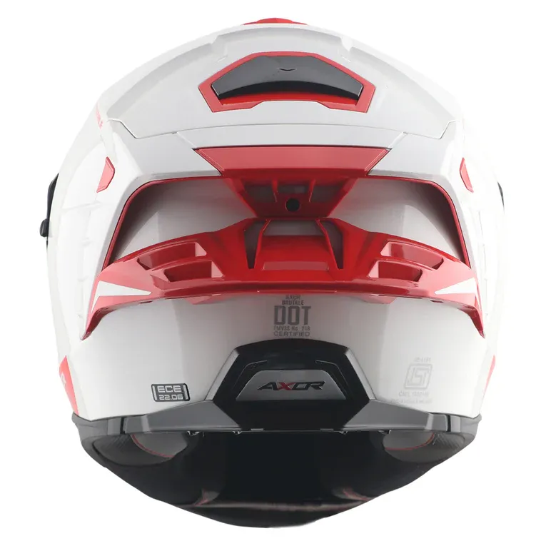 Axor Brutale Corsa White Red Full Face Helmet
