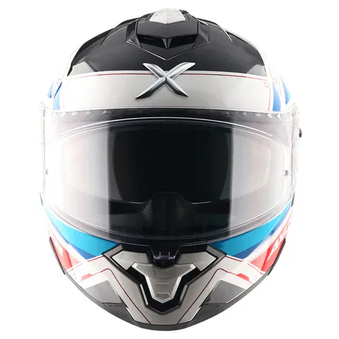 Axor Brutale Ryden White Red Full Face Helmet