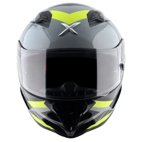 AXOR Hunter Cornet Nardo Grey Neon Yellow Full Face Helmet