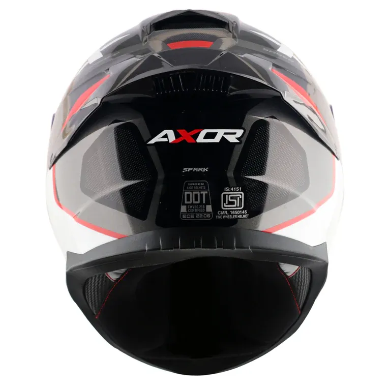 AXOR Saber Spark Black Red Full Face Helmet