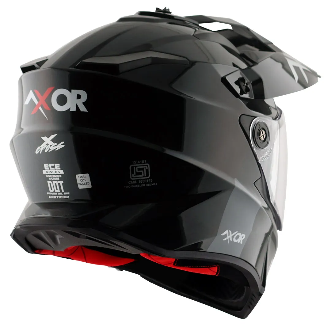 AXOR X Cross Sc Black Red Off Road Helmet