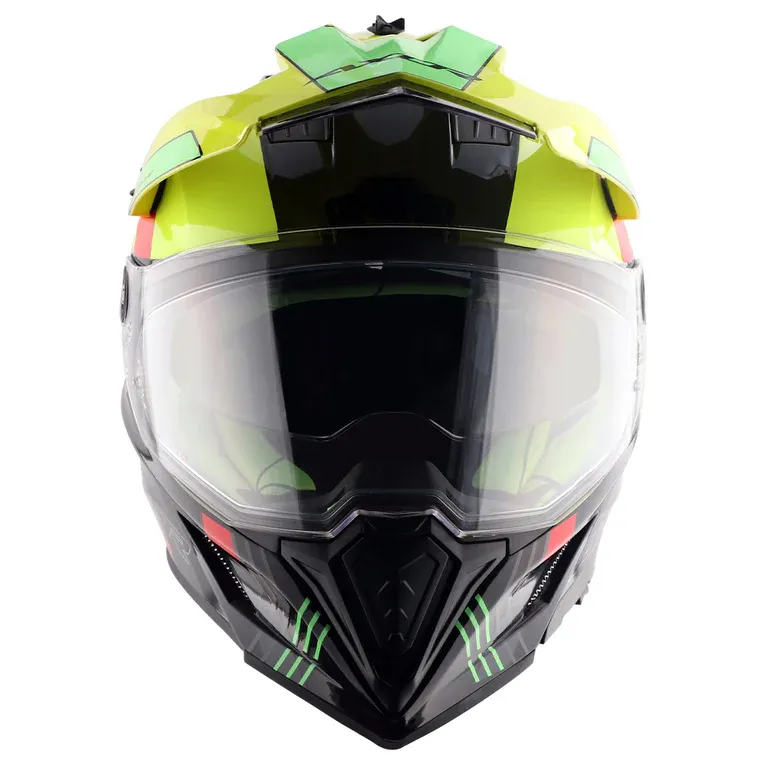 Axor Xcross Gambling Black Neon Yellow Off Road Helmet