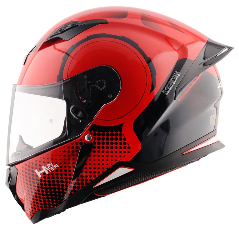 AXOR Hunter Spear Red Black Full Face Helmet