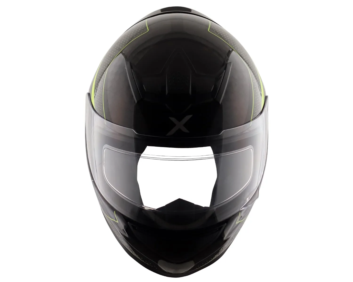 AXOR Rage Carbon Warfare Small Checks Neon Yellow Full Face Helmet