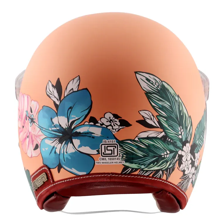 AXOR Retro Jet Hawai Peach Half Face Helmet