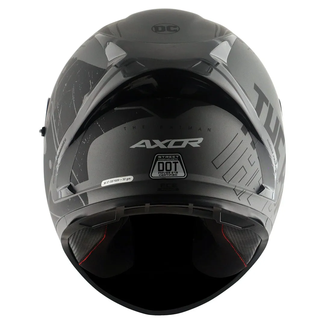 AXOR Street Dc Batman Dull Anthracite Black Full Face Helmet