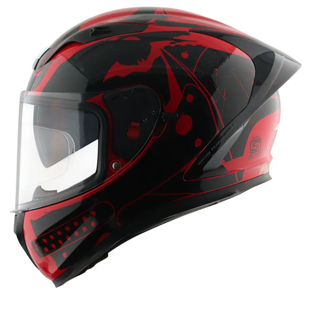 AXOR Street Dc Batman Red Black Full Face Helmet
