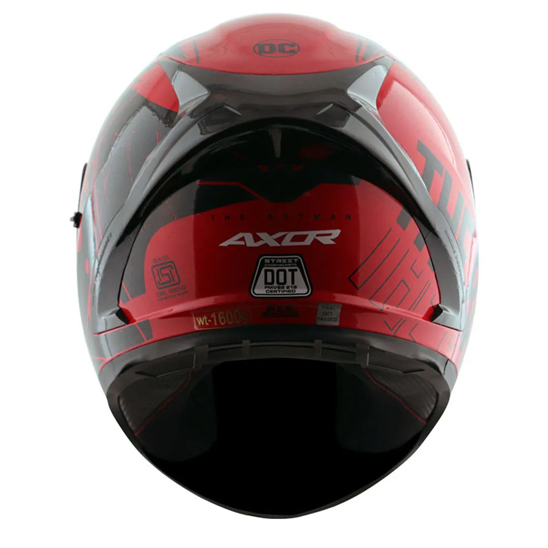 AXOR Street Dc Batman Red Black Full Face Helmet