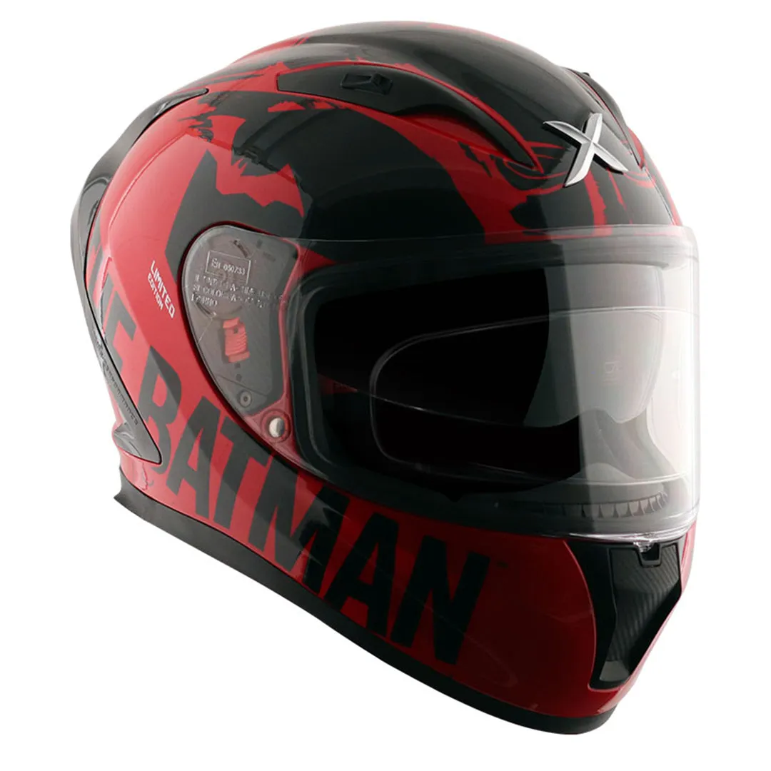 AXOR Street Dc Batman Red Black Full Face Helmet