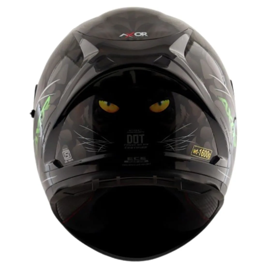 AXOR Street Panther Dull Black Grey Full Face Helmet