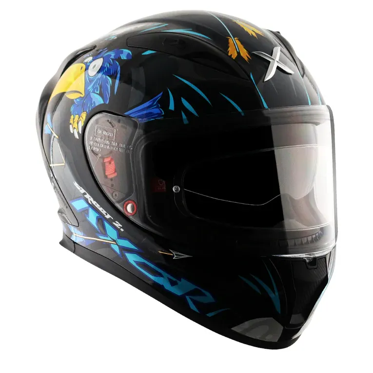 AXOR Street Zazu Black Blue Full Face Helmet