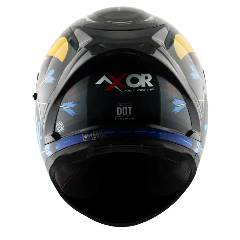AXOR Street Zazu Black Blue Full Face Helmet