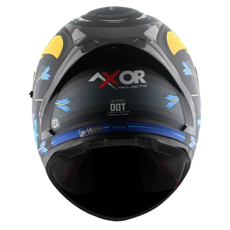 AXOR Street Zazu Dull Black Blue Full Face Helmet