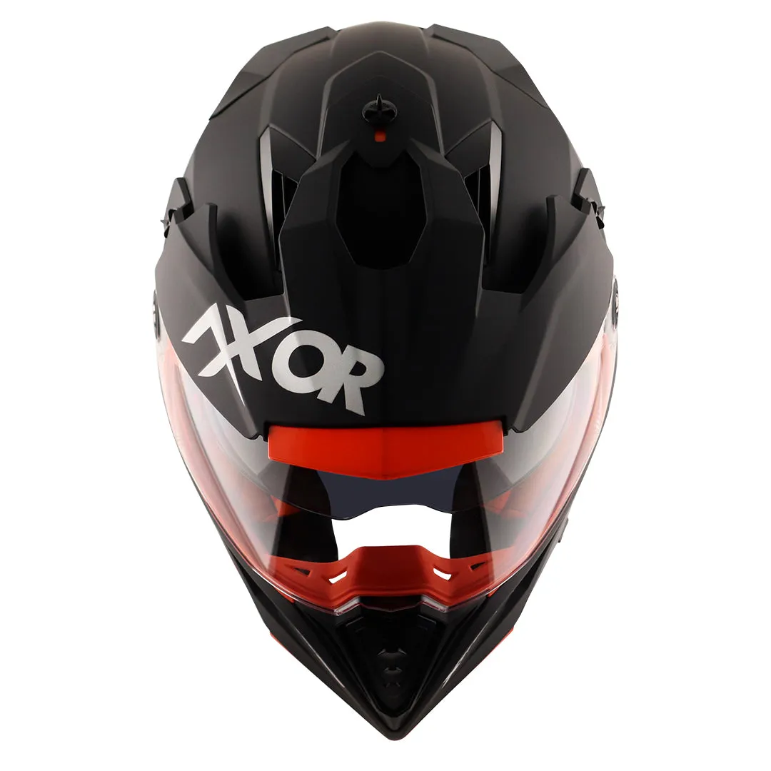 AXOR X Cross Dull Black Orange Off Road Helmet
