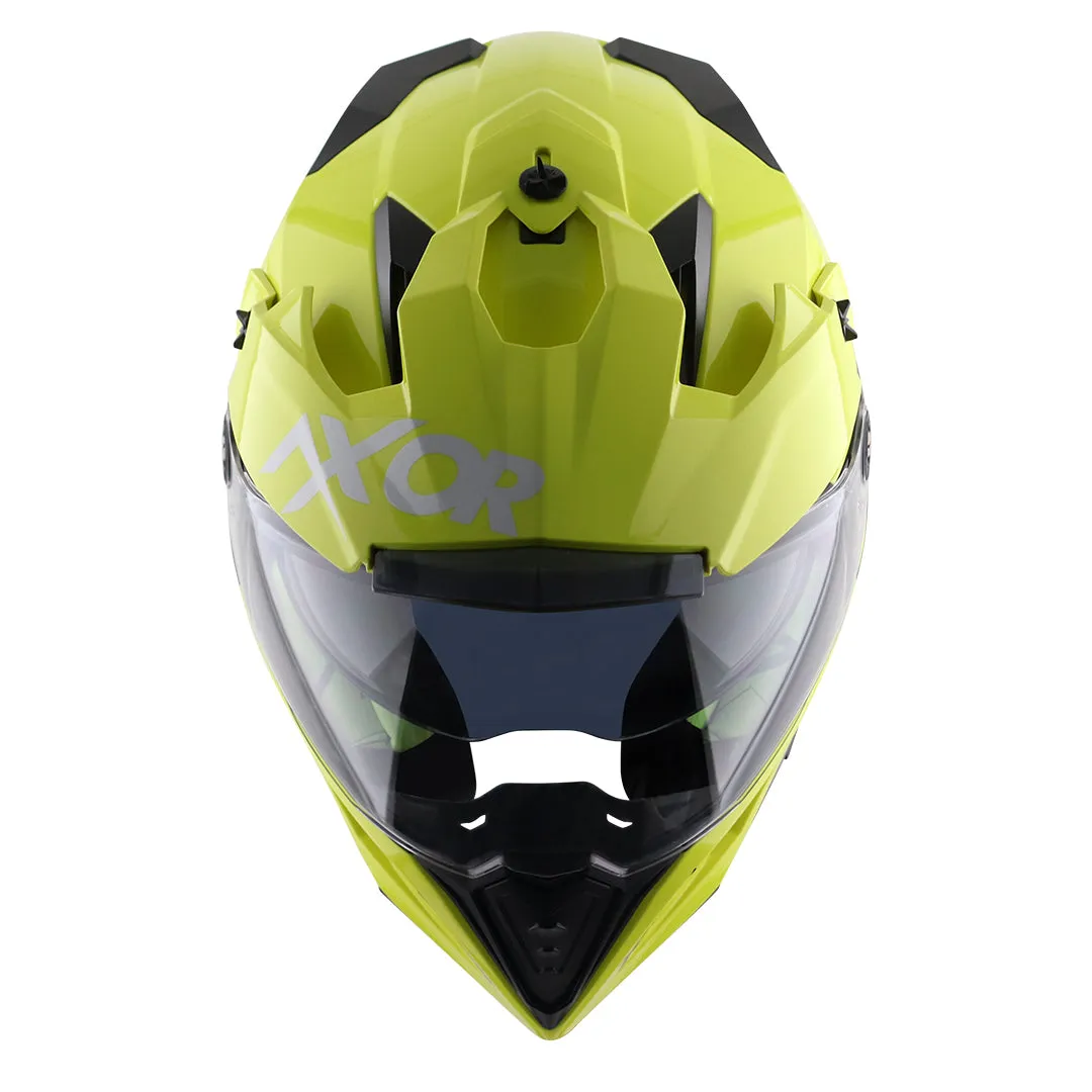 AXOR X Cross Neon Yellow Green Off Road Helmet