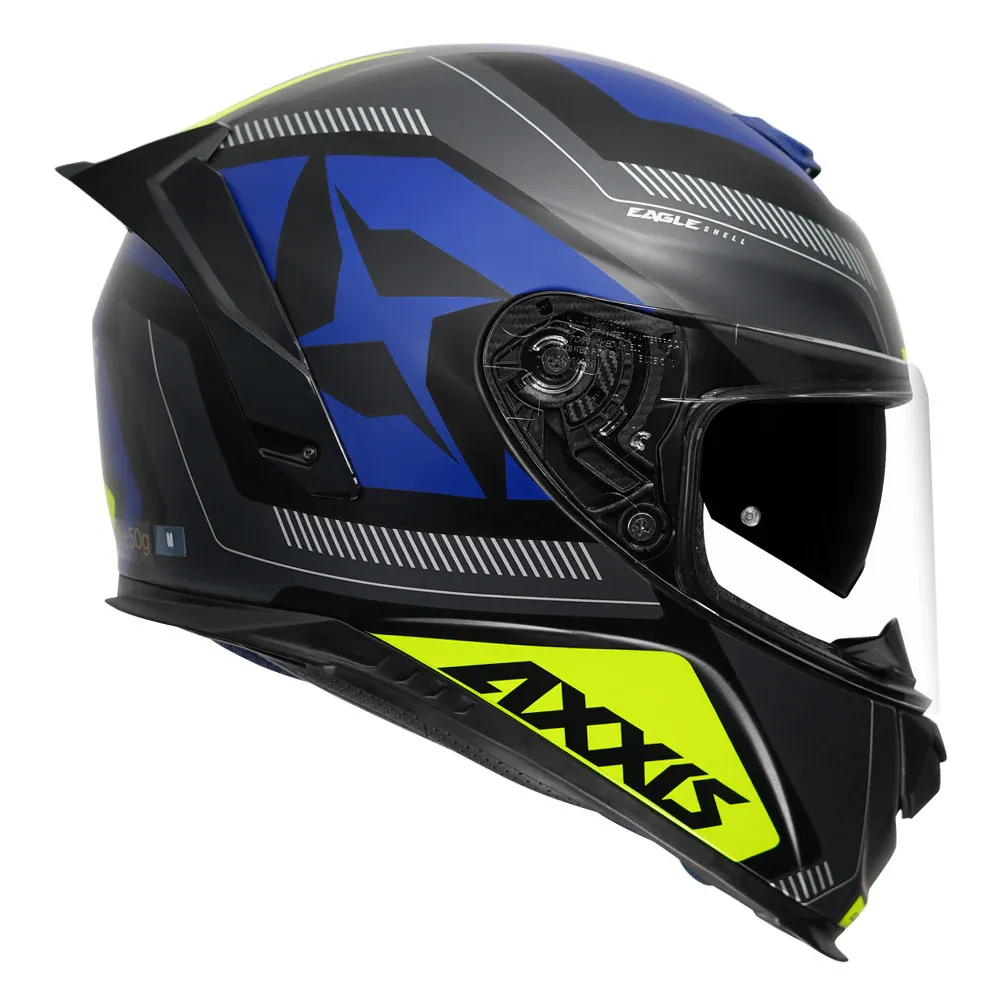 AXXIS 109Bsv Eagle Sv Illes A5 Neon Yellow Full Face Helmet