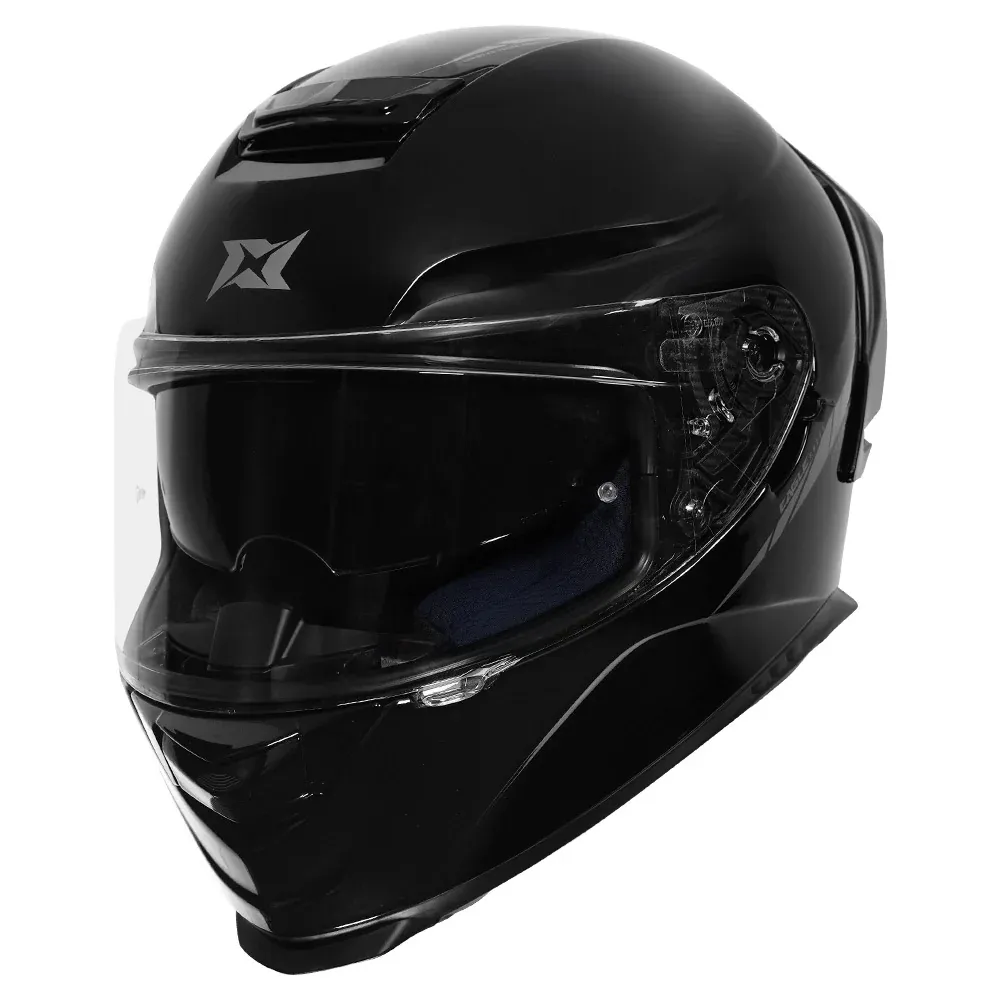 AXXIS 109Bsv Eagle Sv Solid A1 Gloss Black Full Face Helmet