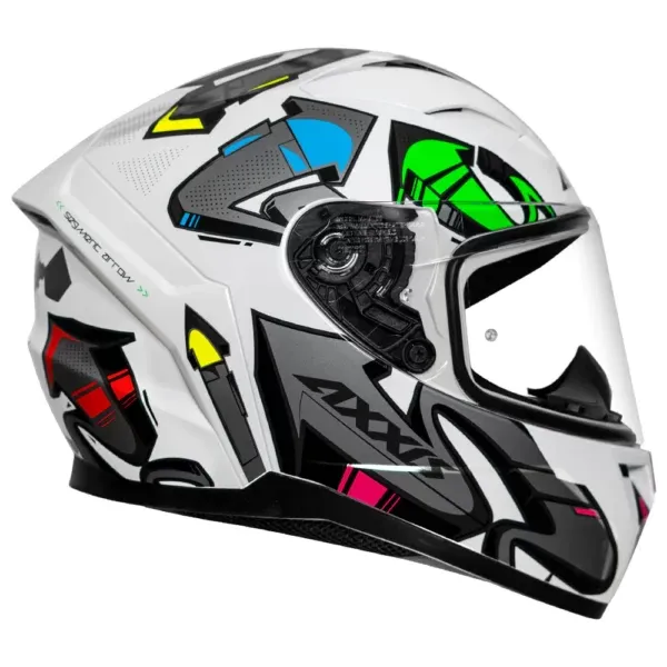 AXXIS 117D Seg Dot Arrows A2 Gloss Grey Full Face Helmet