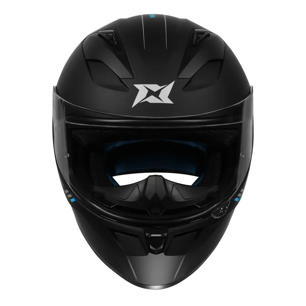 AXXIS 117D Seg Dot Solid A1 Matt Black Full Face Helmet