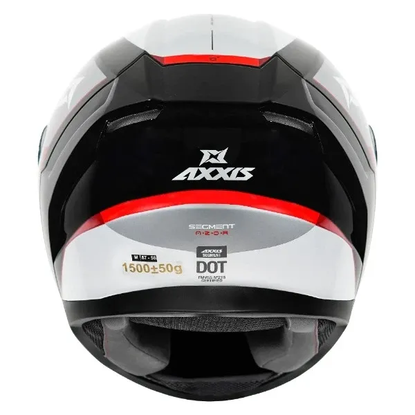 AXXIS 117D Segment Dot Azor B5 Gloss Black Orange Full Face Helmet