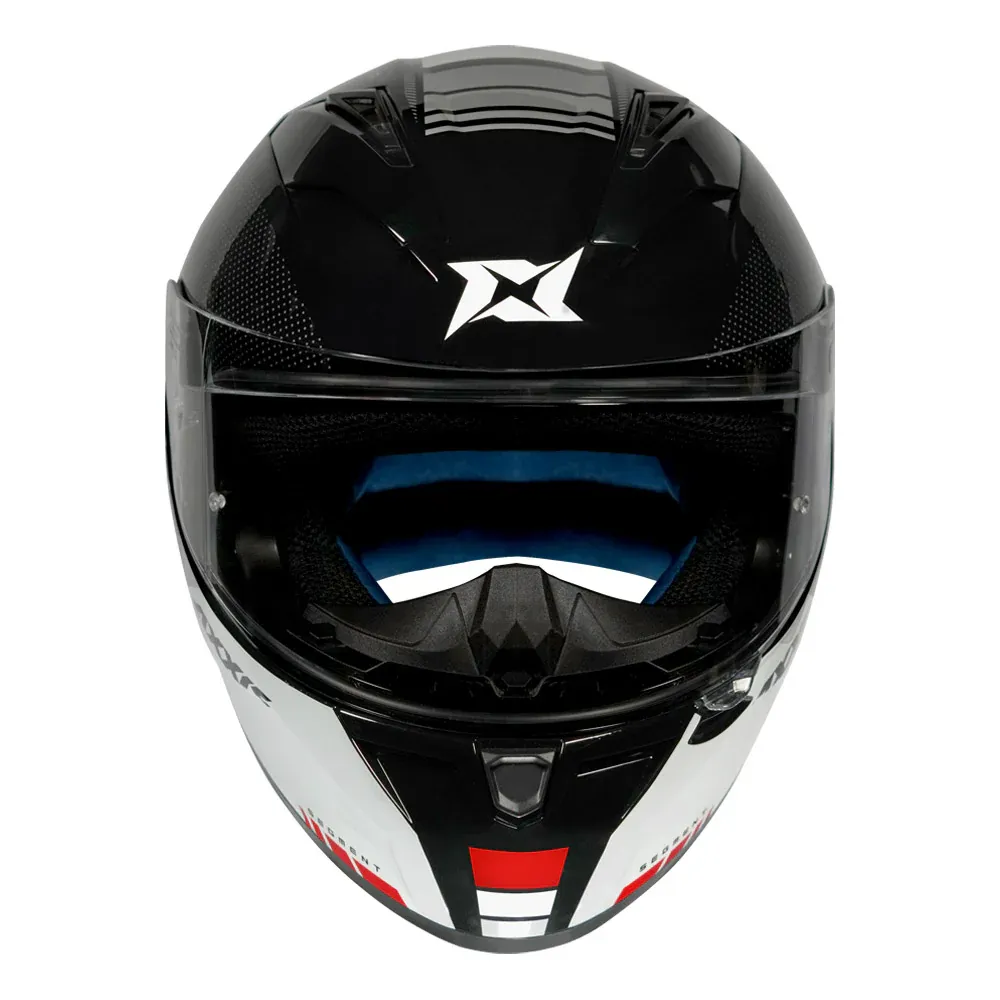 AXXIS 117D Segment Dot Udyr B5 Red Full Face Helmet